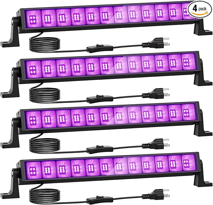 4 pack 42w led uv lights