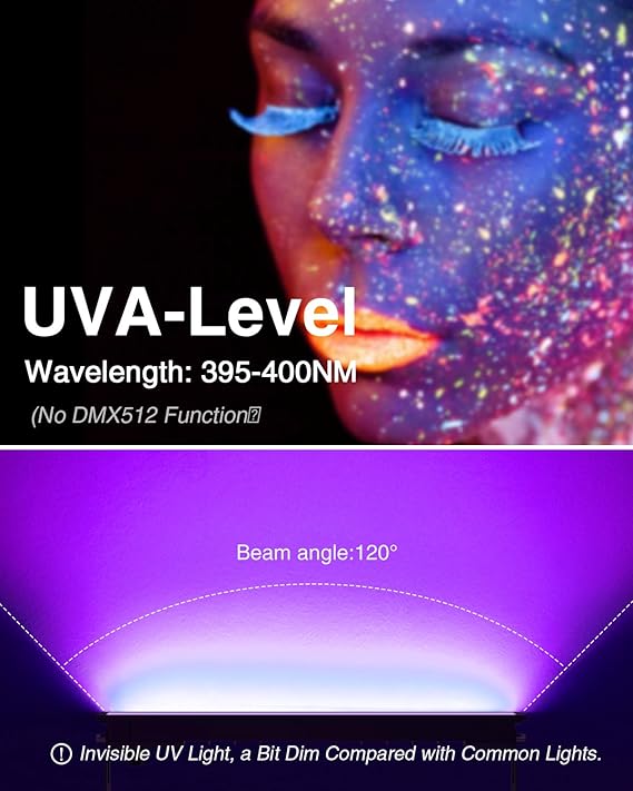 4 pack 42w led uv lights